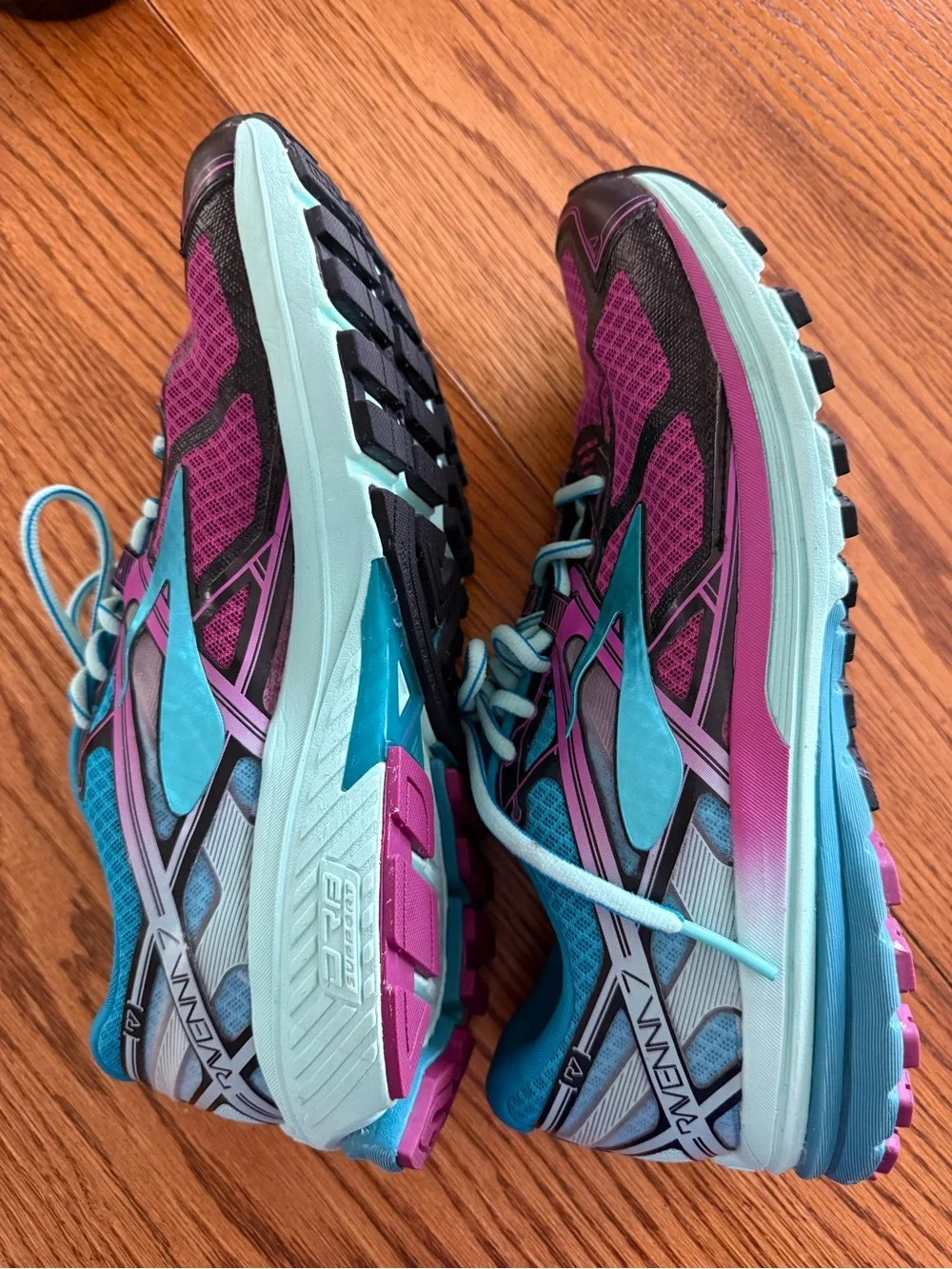 Women’s Brooks Ravenna 7 Purple and Teal Running Shoes